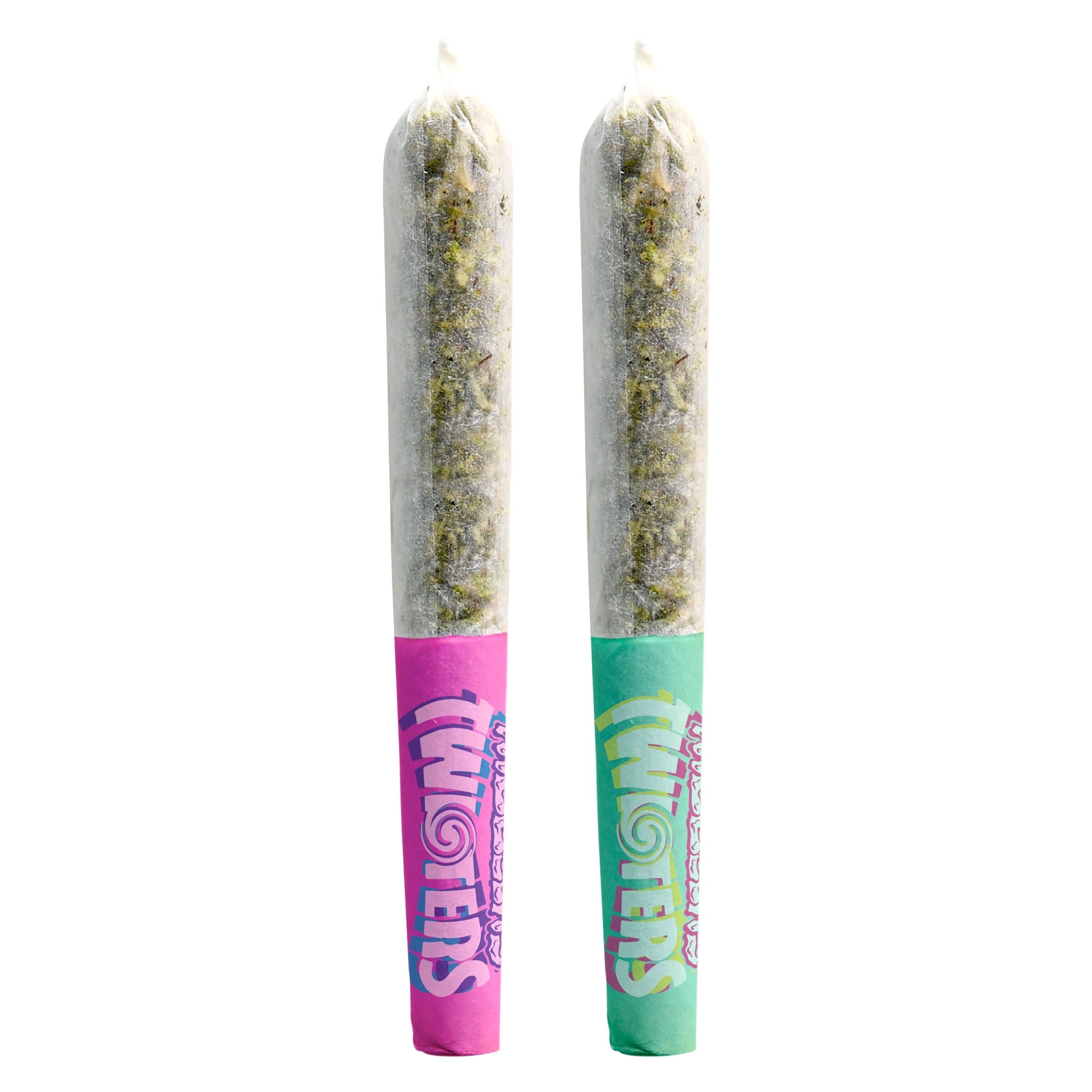 Rizzlers - Twisters - Rainbow Booty + Bubba Bomb Infused Pre-Roll - 2x0.5g